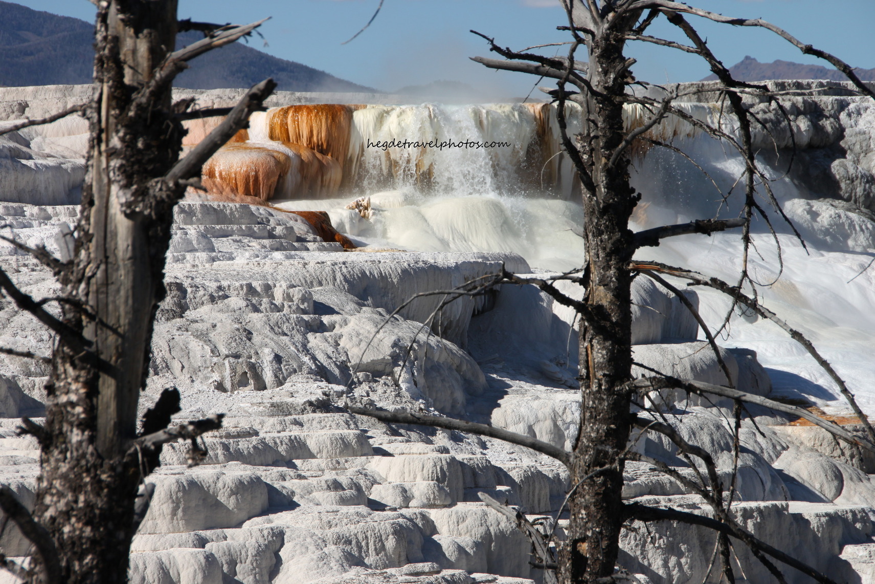 Mammoth Hot Spring and the North