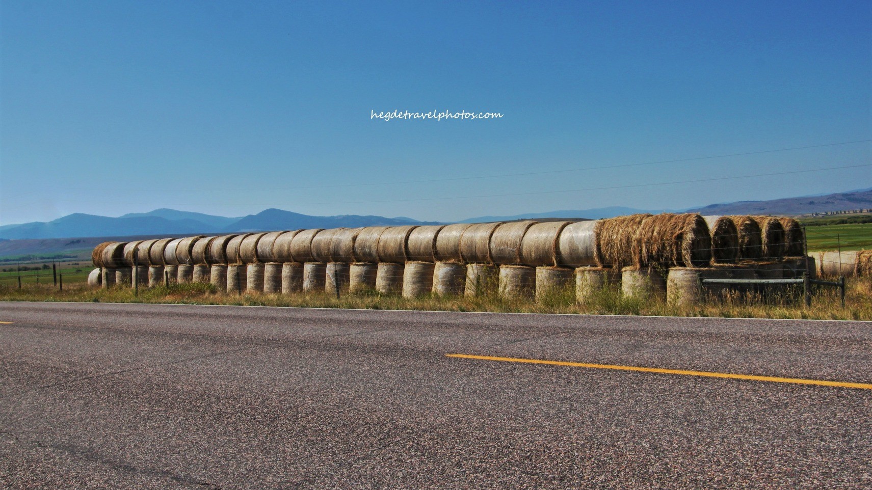 Stunning Countryside Hay Bale Views in Montana