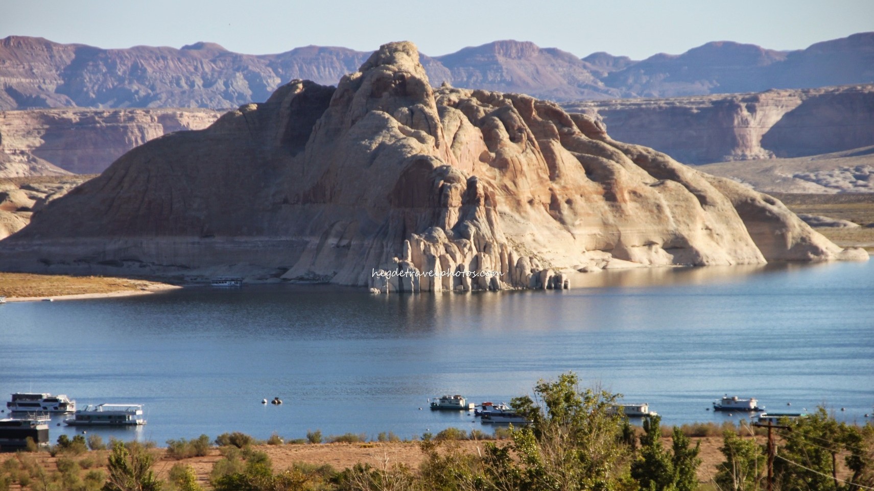 Morning Light on Castle Rock, Lake Powell
