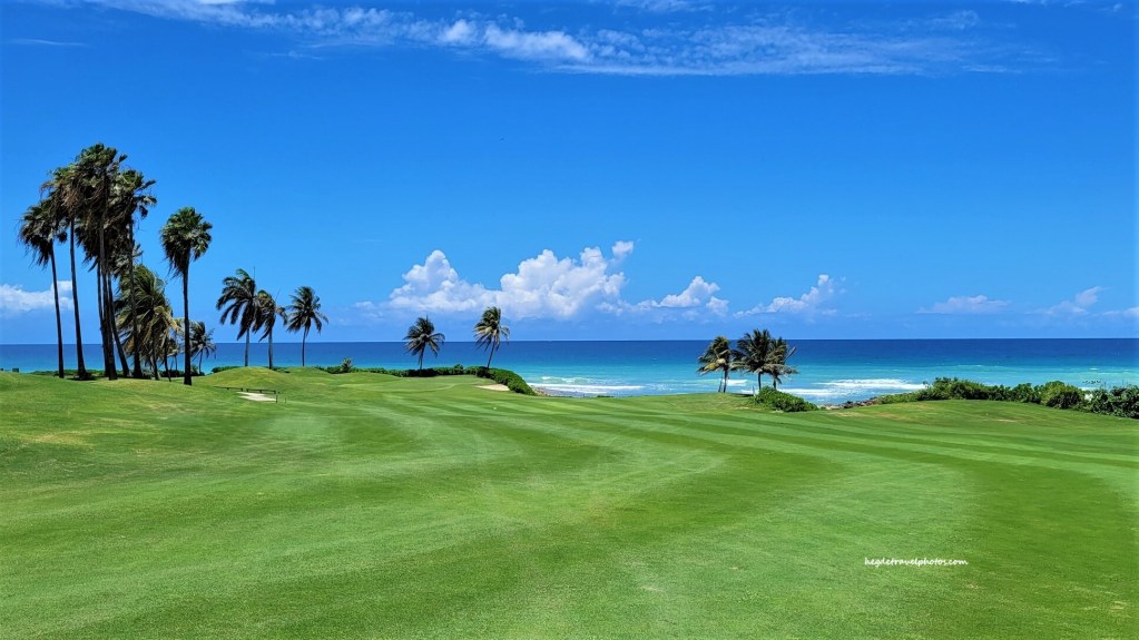 Stunning Oceanfront views along the golf course at Hilton Rose Hall Resort in Montego Bay, Jamaica.