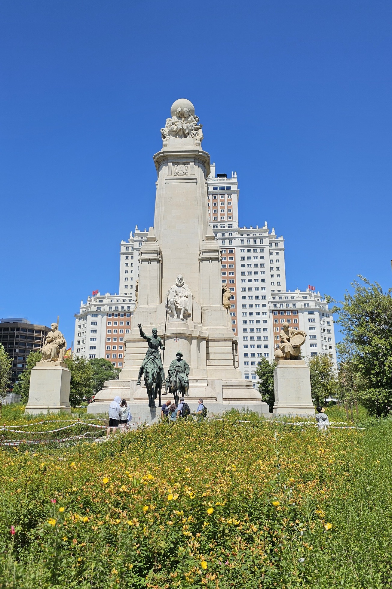 Monument to Cervantes in Madrid