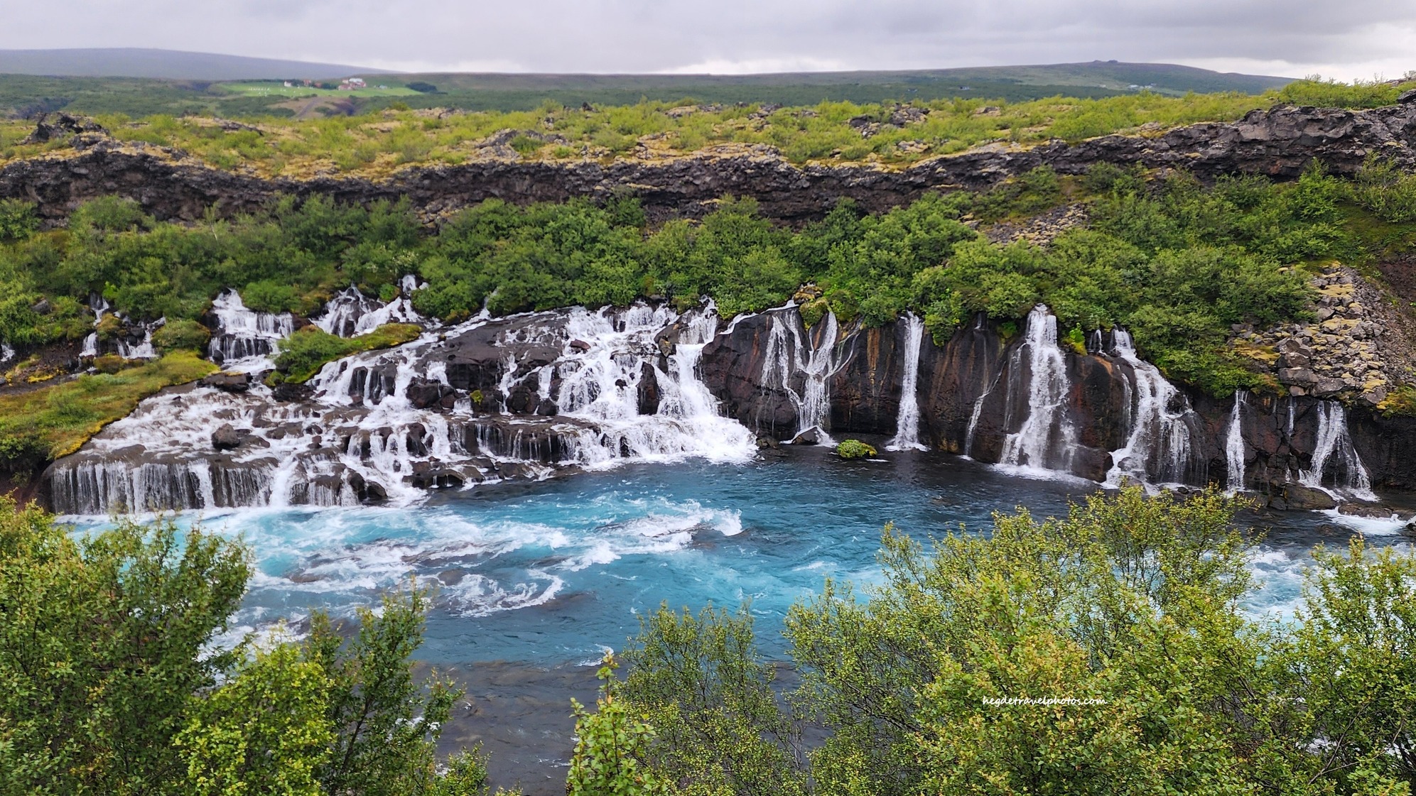 Hraunfossar: Lava Waterfalls