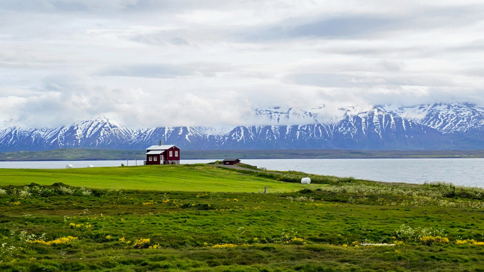 The Red House at the Edge of the World, North Iceland